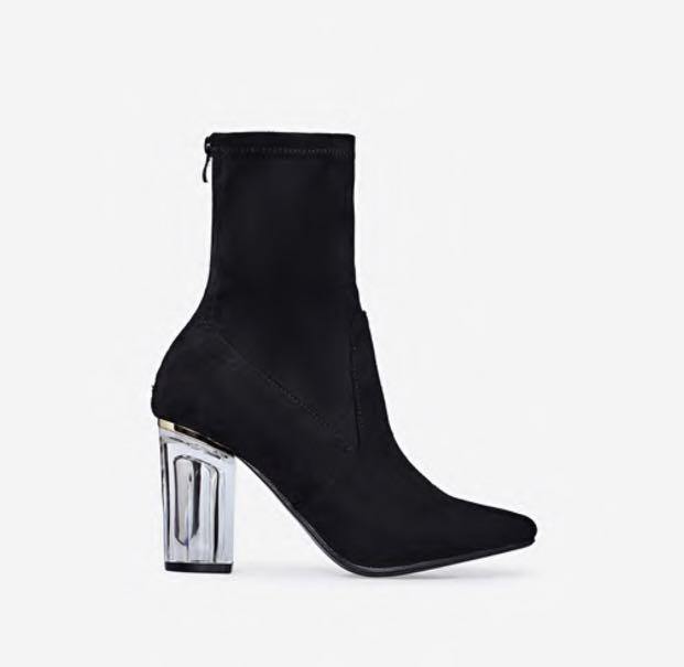 perspex block heel boots