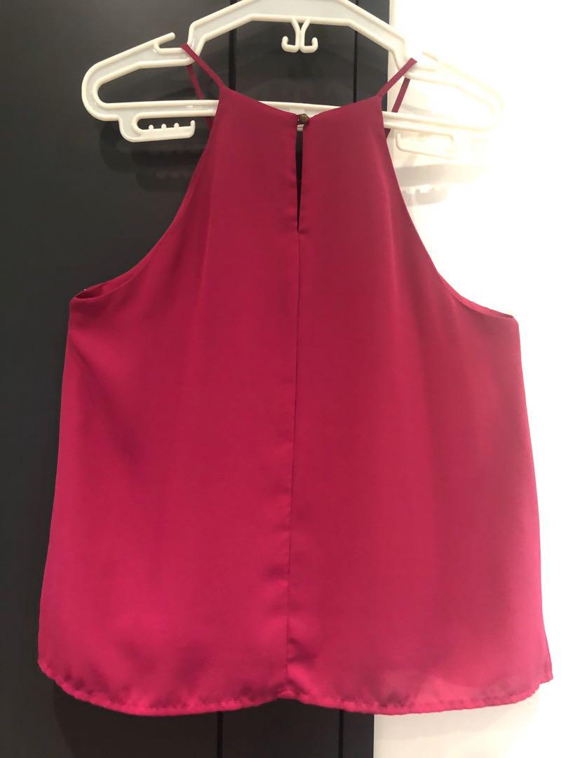F21 Pink Halter (Category: Sleeveless) located in Quezon City. Submitted by basille (Listing ID 1001345673, Image 2). Description: .