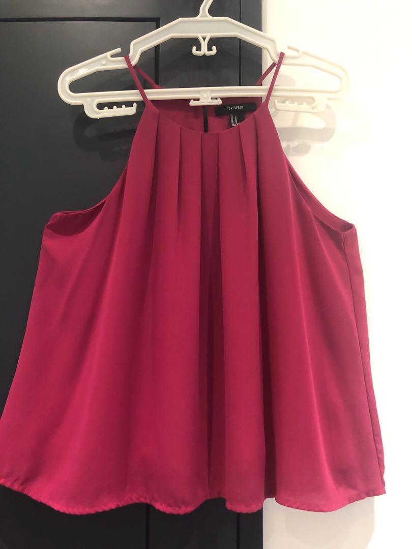 F21 Pink Halter (Category: Sleeveless) located in Quezon City. Submitted by basille (Listing ID 1001345673, Image 1). Description: .