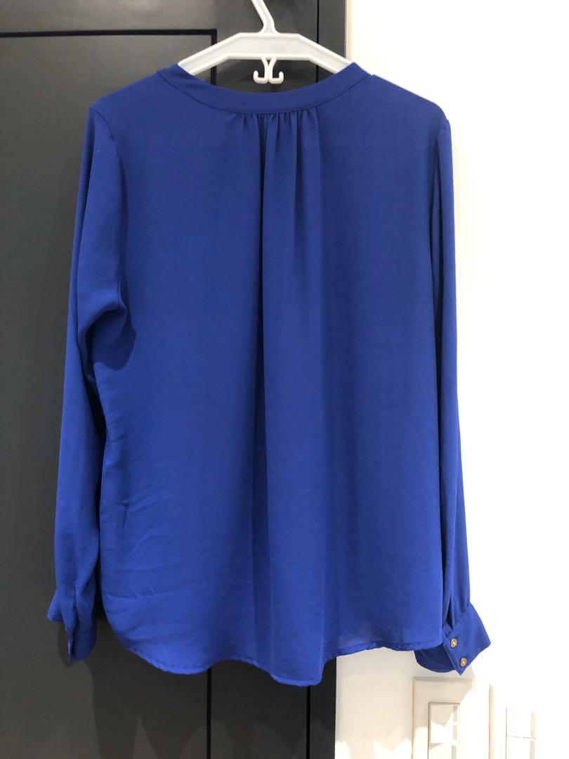 F21 Royal Blue Blouse (Category: Blouses) located in Quezon City. Submitted by basille (Listing ID 1001346464, Image 2). Description: .