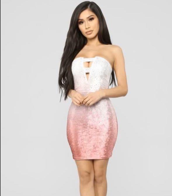 pink fashion nova dress