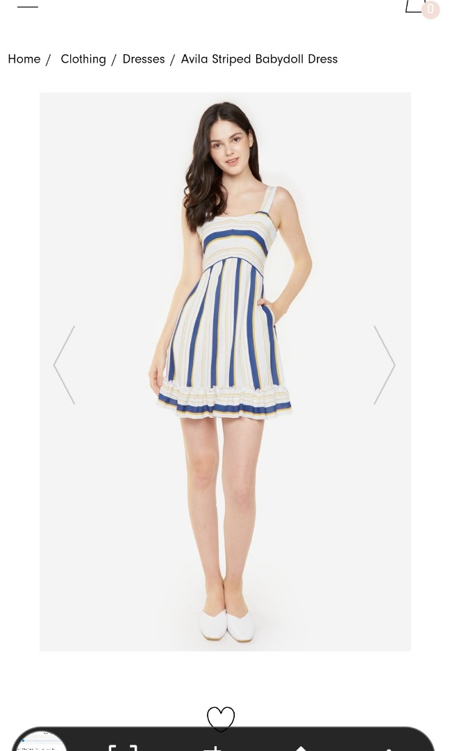 Fayth Avila Striped Babydoll Dress Women S Fashion Clothes Dresses Skirts On Carousell