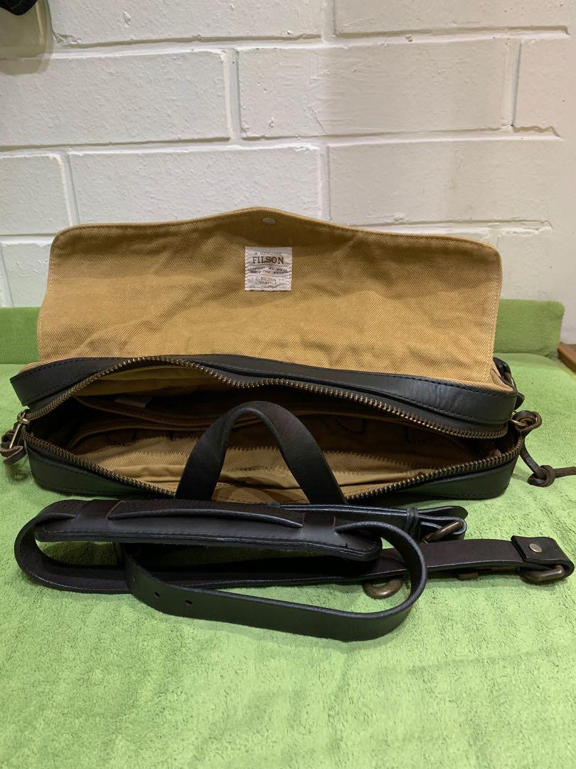 Filson Rugged Twill Original Briefcase in Tan, Men's Fashion, Bags
