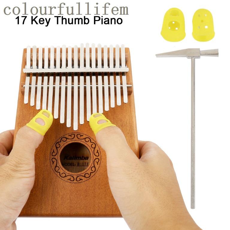 Free Shipping 17 Keys Kalimba Thumb Piano Acoustic Finger Piano Music Instrument Mahogany Wood Music Media Music Instruments On Carousell