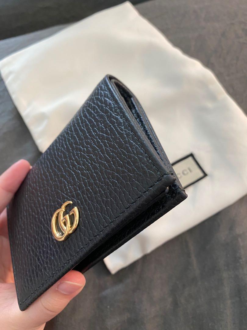 Gucci marmont grained leather wallet on sale