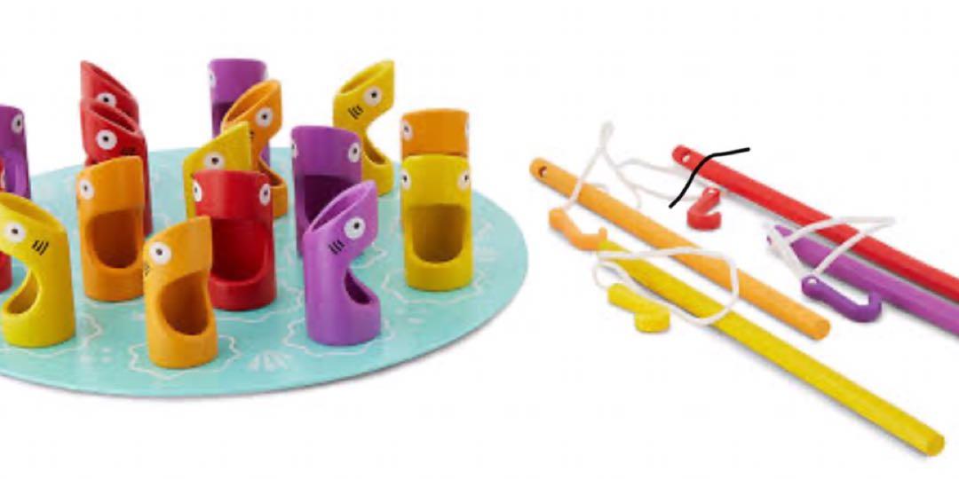 Hape Shark Fishery (Category: Board Games & Puzzles) located in Quezon City. Submitted by disco_10 (Listing ID 1001360058, Image 3). Description: Original Hape brand A Bamboo material board game This unique and 21-piece game includes 4 different fishing poles and a variety of colorful sharks Promotes creativity, logic, and problem solving Non-toxic finishes and child safe materials.