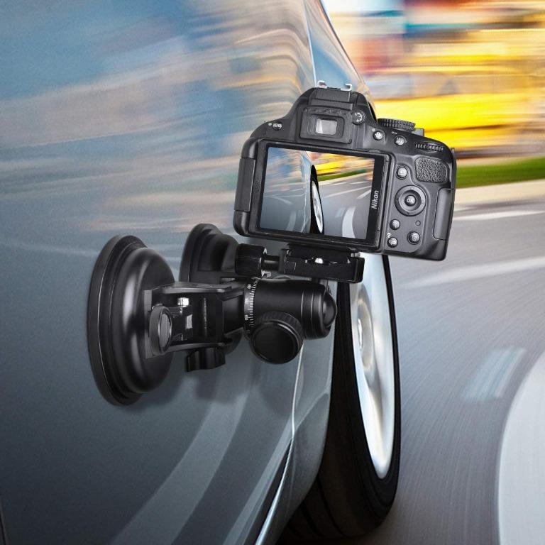 Fantaseal Heavy Duty DSLR Camera Suction Cup Car Mount Professional Camcorder Vehicle Holder