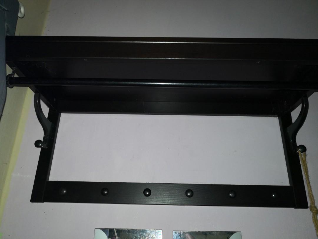 IKEA HEMNES HAT RACK BLACK COLOUR Furniture Home Living Home Decor Curtains Blinds on Carousell