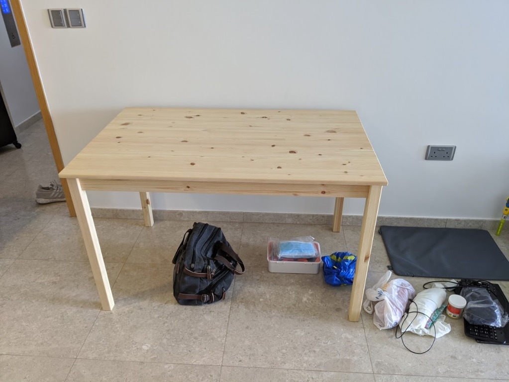Ikea pine best sale dining table