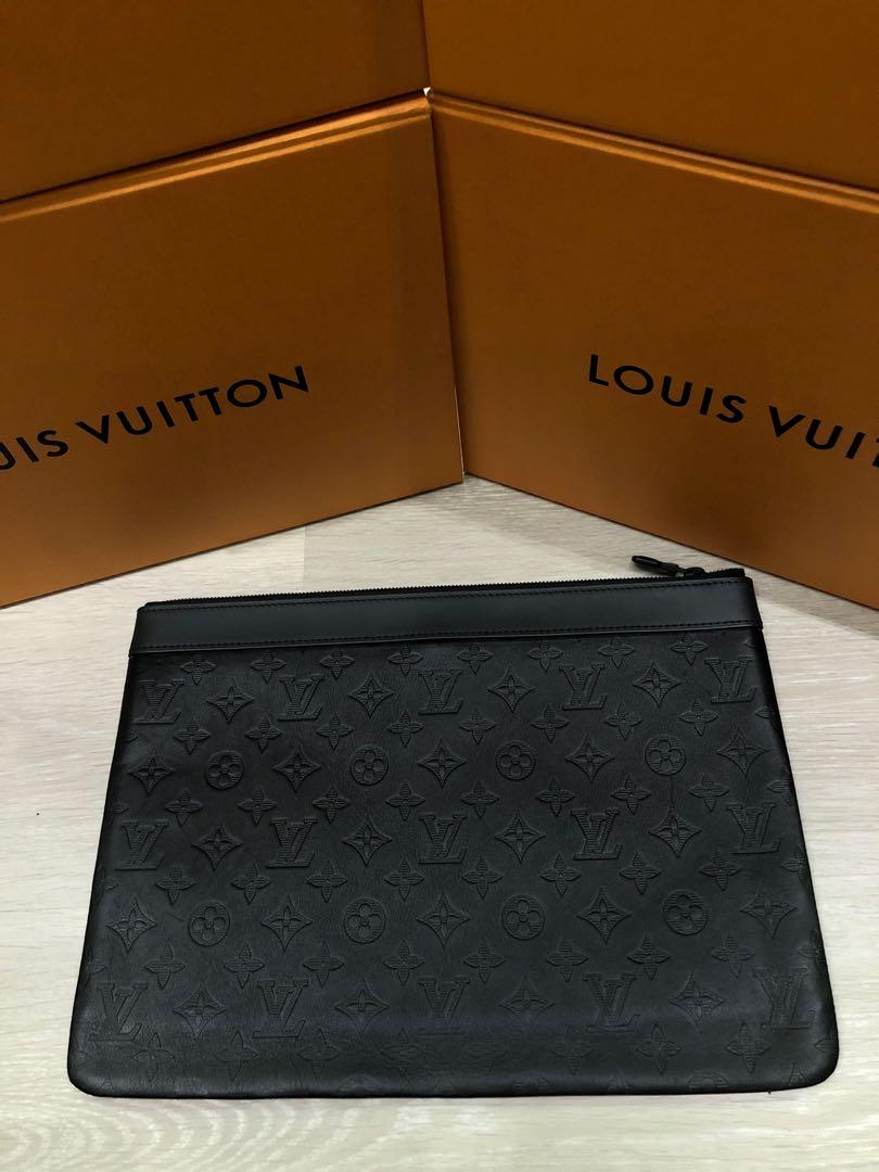 Louis Vuitton Monogram Shadow Discovery Pochette GM Noir 