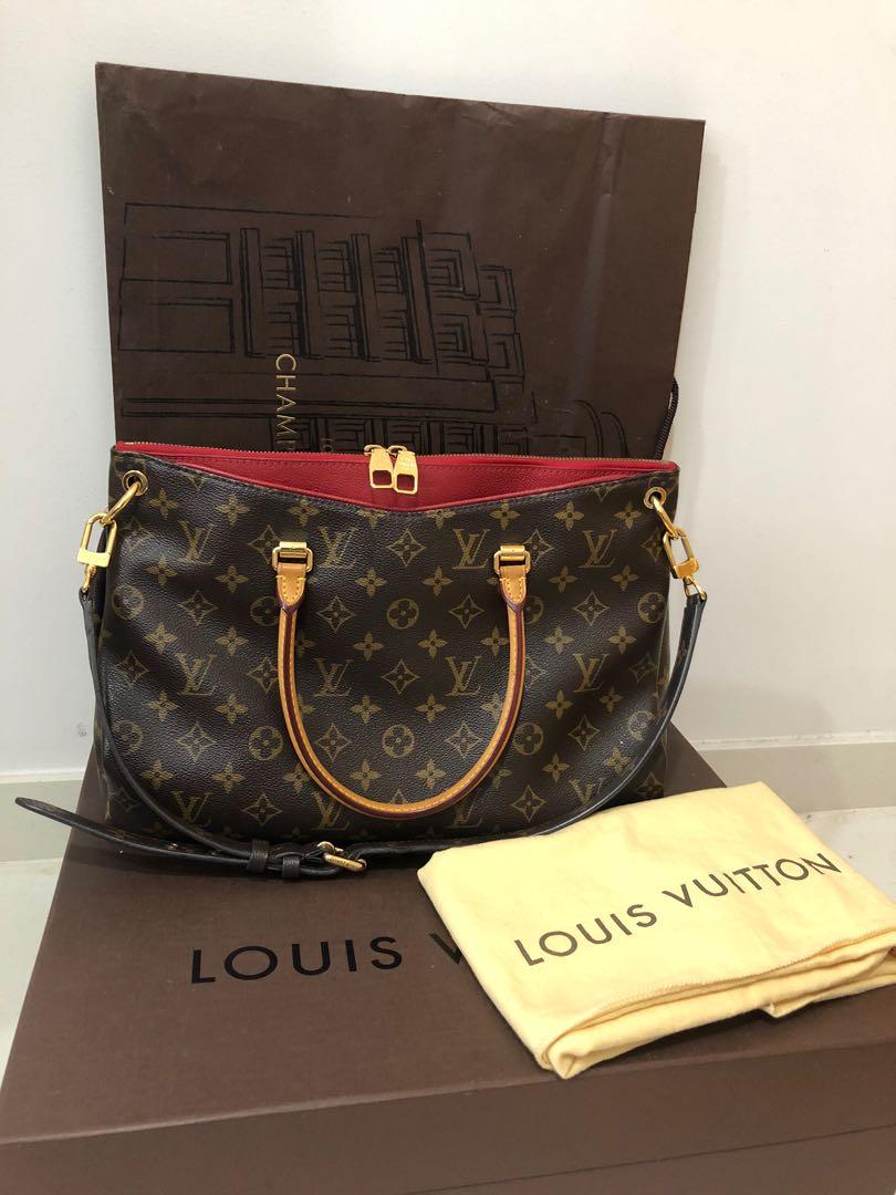 Louis Vuitton Pallas MM, Luxury, Bags & Wallets on Carousell