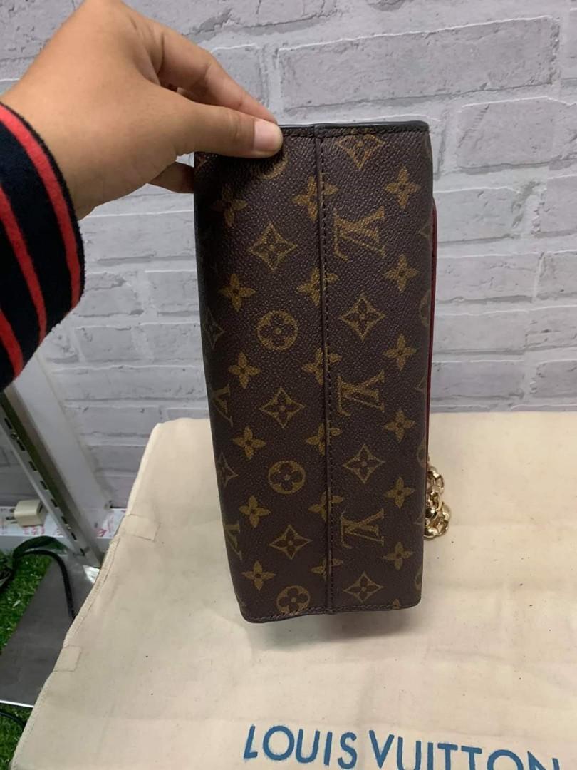 LV VICTOIRE MONOGRAM MAROON BAG, Luxury, Bags & Wallets on Carousell