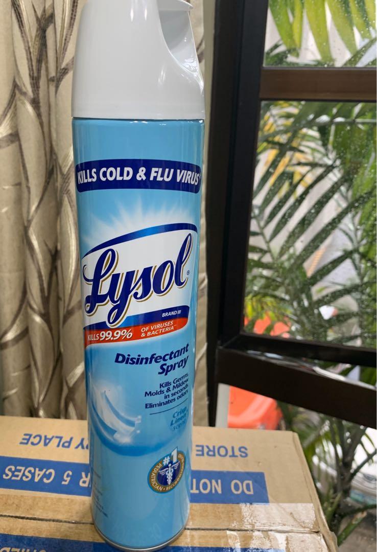 Lysol Disinfectant Spray 510g Furniture Home Living Cleaning Homecare Supplies Detergents On Carousell