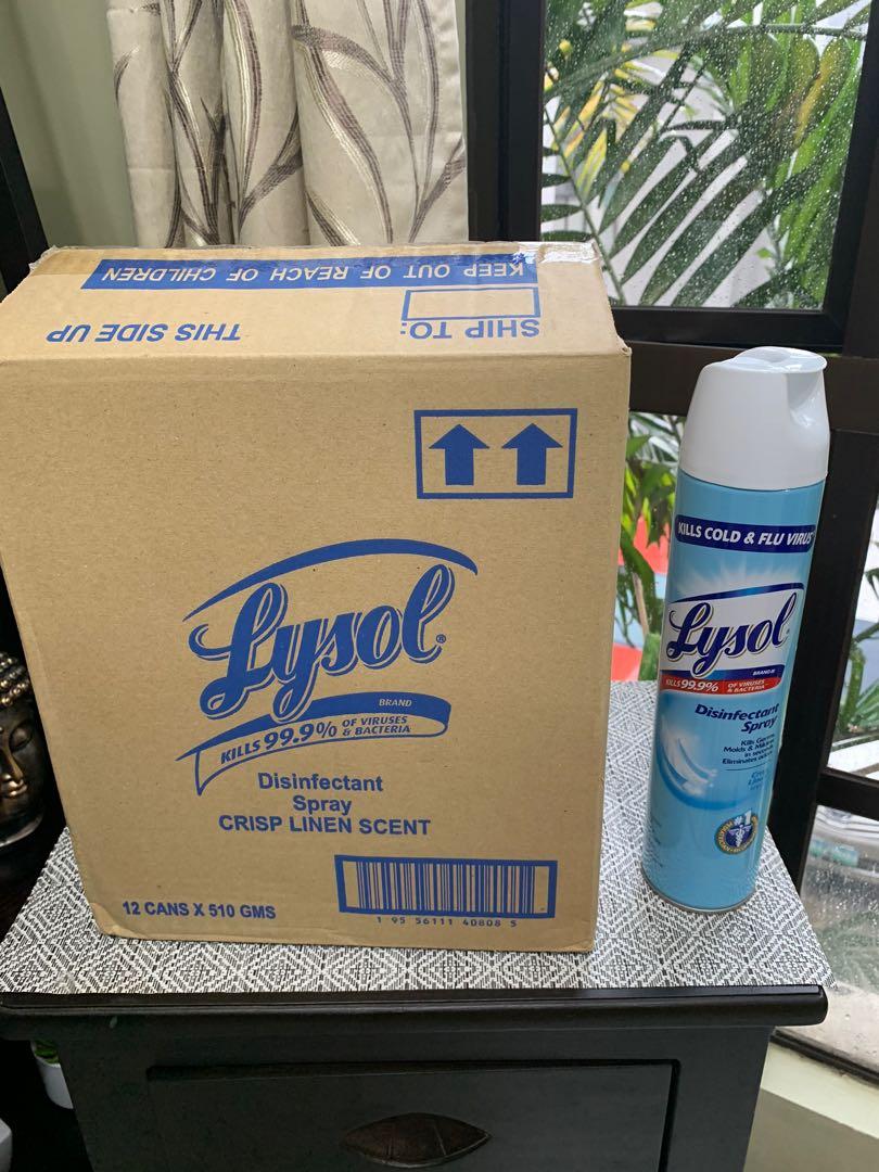 Lysol Disinfectant Spray 510g, Furniture & Home Living, Cleaning