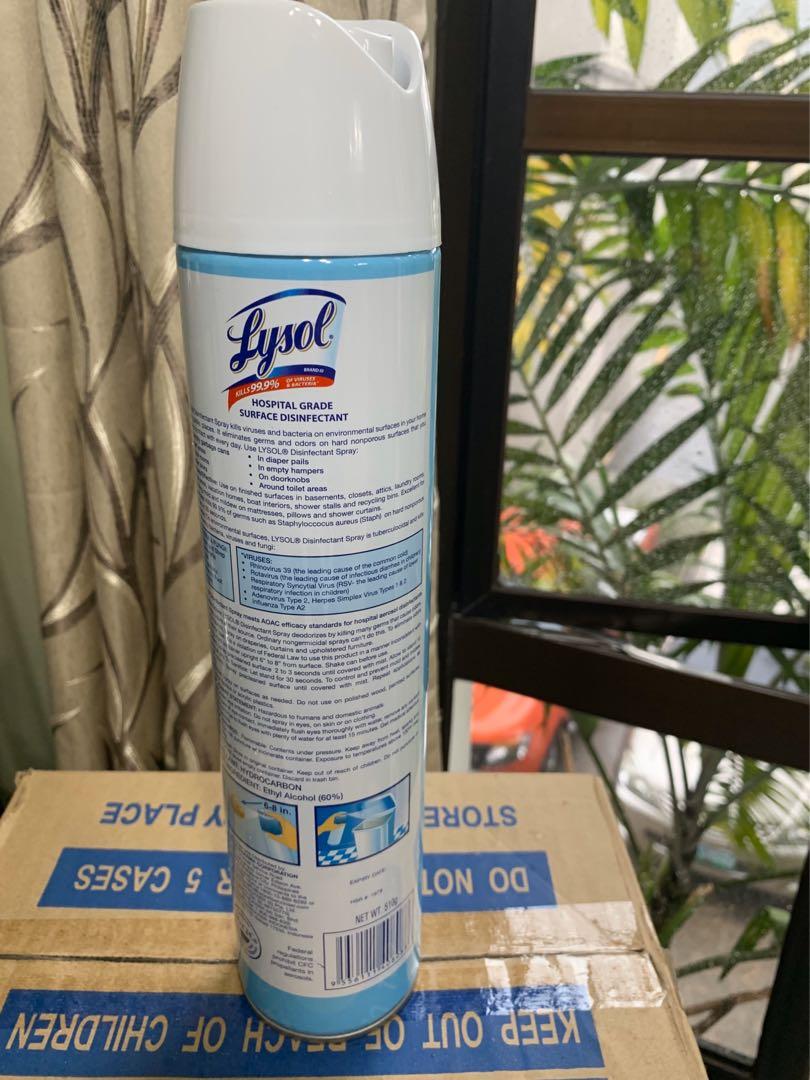 Lysol Disinfectant Spray 510g, Furniture & Home Living, Cleaning
