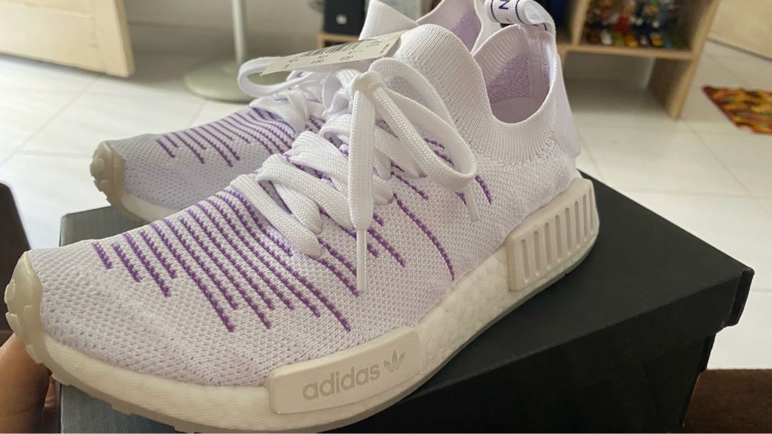 White and clearance purple nmd r1