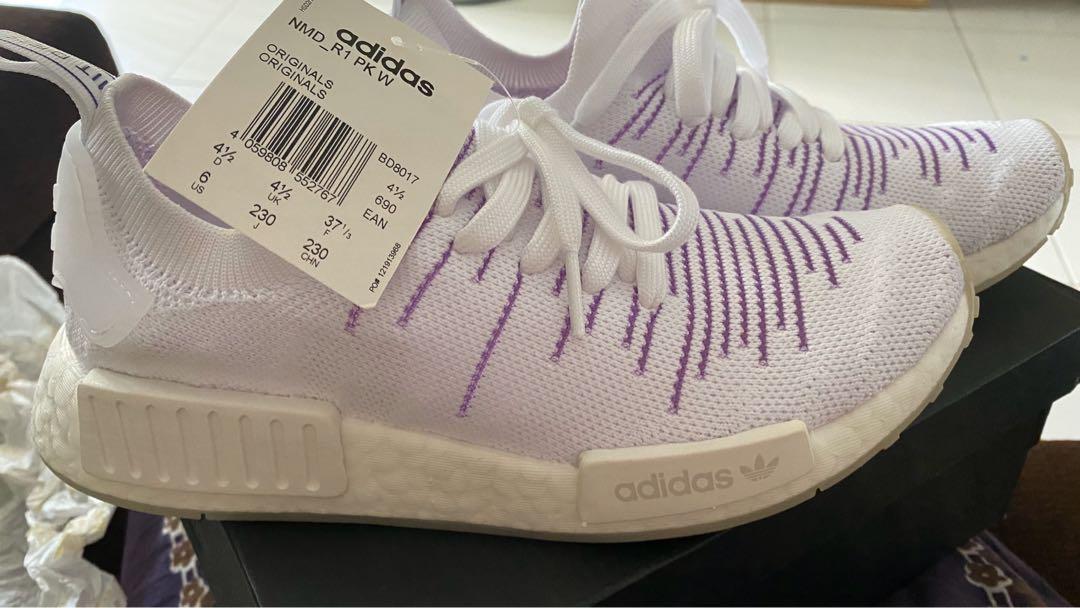 White and sales purple adidas nmd