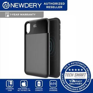NEWDERY Battery Case 5000mAh Portable Wireless Charger Case for  iPhone Xs Max