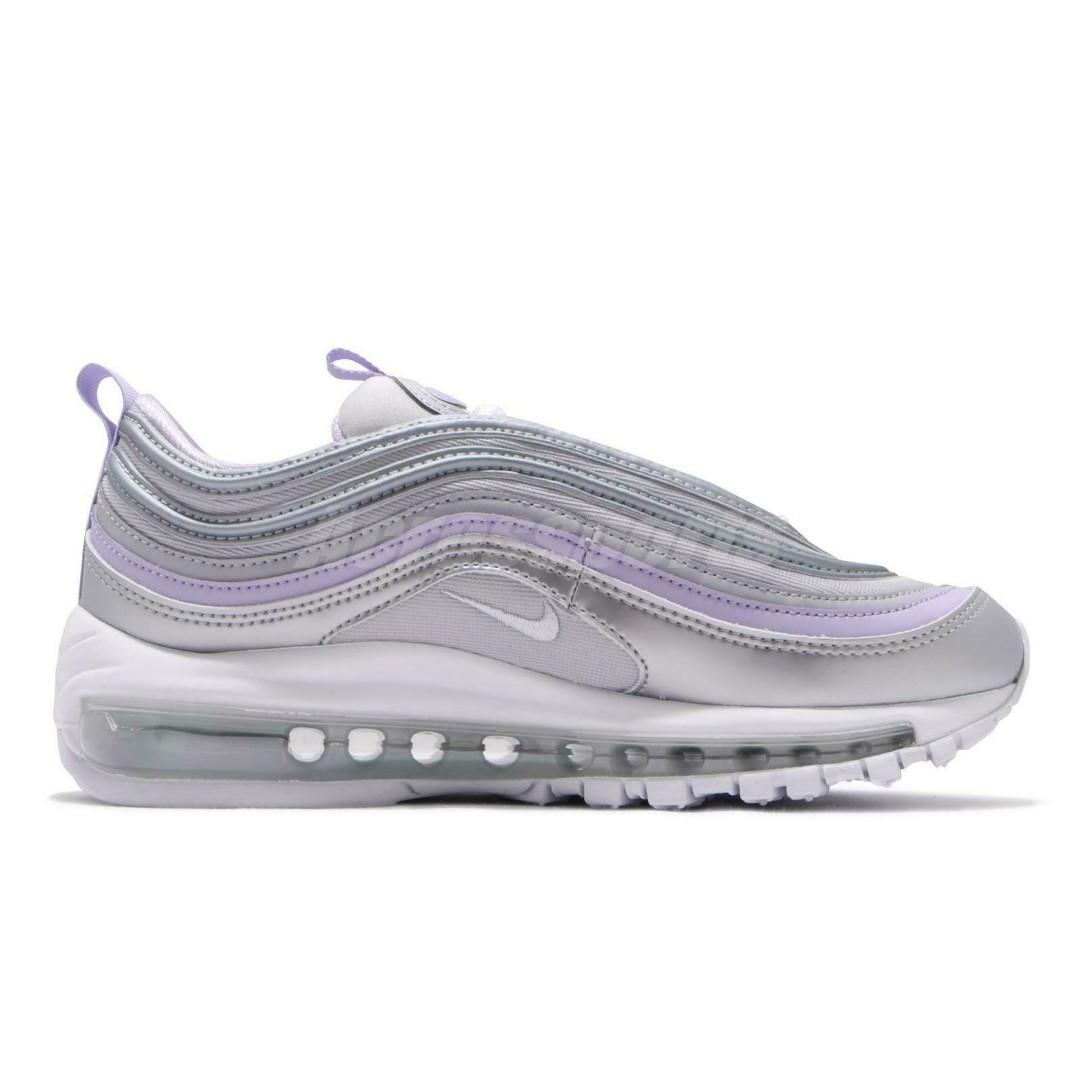 Nike Wmns Air Max 97 SE Grey Silver Purple White Women s Fashion