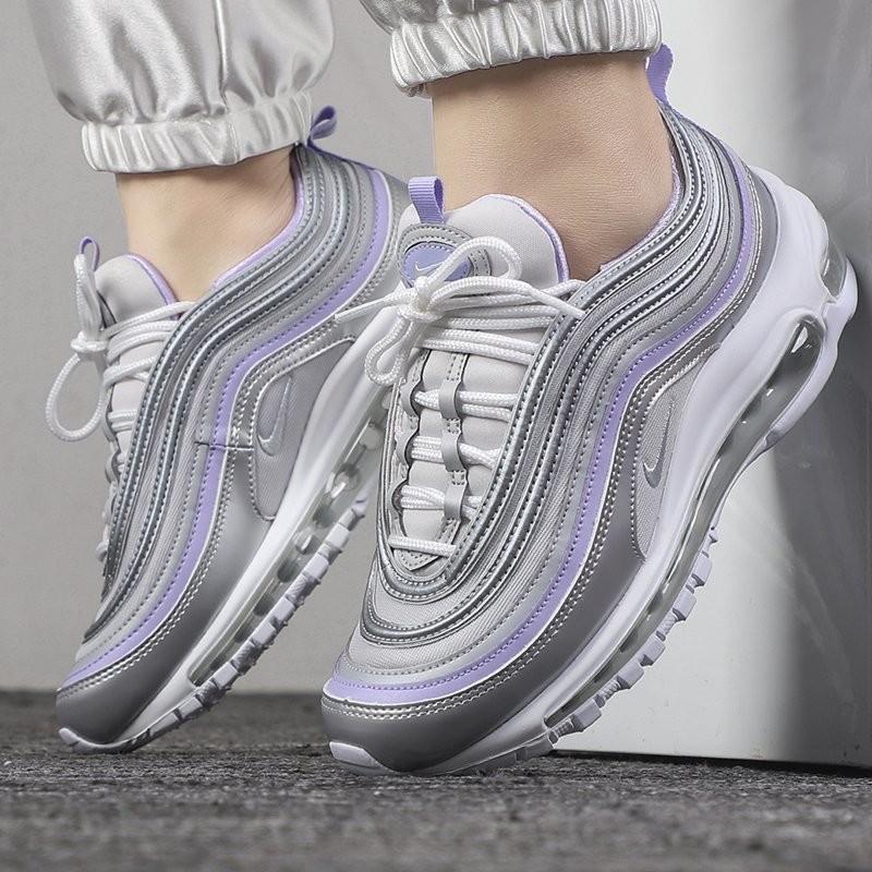 silver purple air max 97