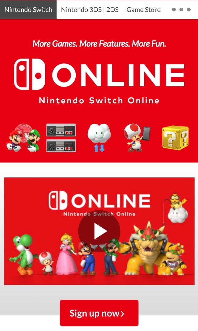 Nintendo Switch Family Membership 12 Months Toys Games Video Gaming In Game Products On Carousell