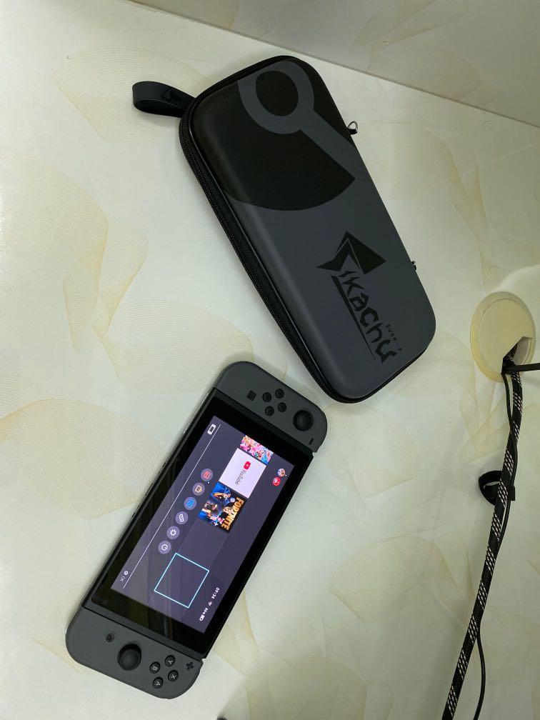 NINTENDO SWITCH GEN 2 (WITH GAME) + Case worth 18, Video Gaming, Video