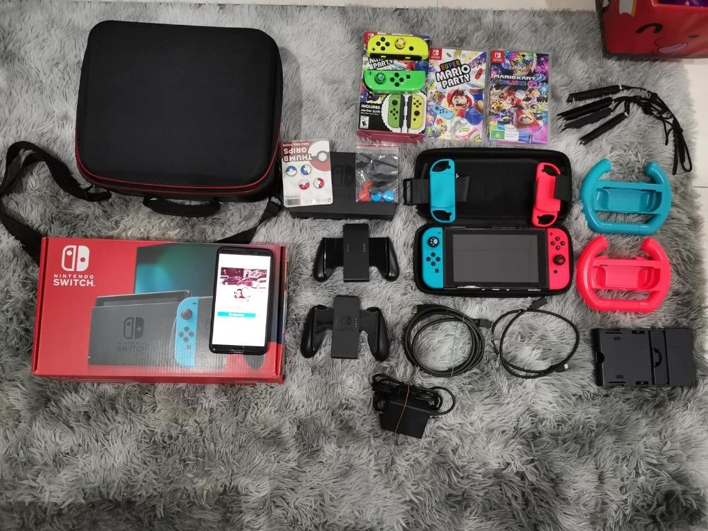 Nintendo Switch V2 Enhanced Ver Bundle Set Video Gaming Video Game Consoles On Carousell