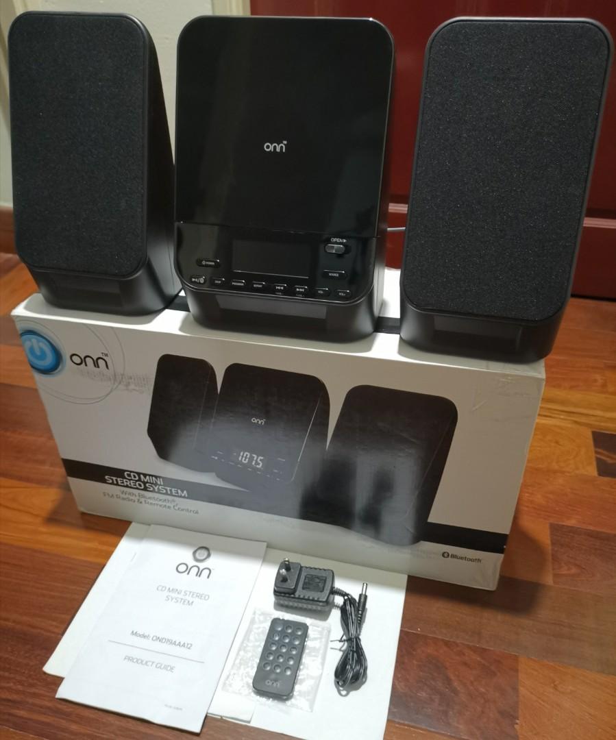 Onn cd mini stereo system with bluetooth sales