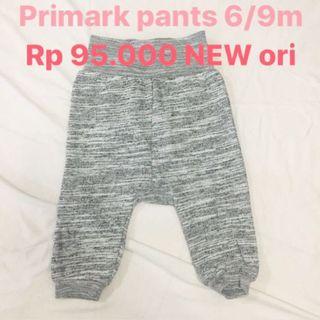 Primark - grey pants 6/9m - new never worn