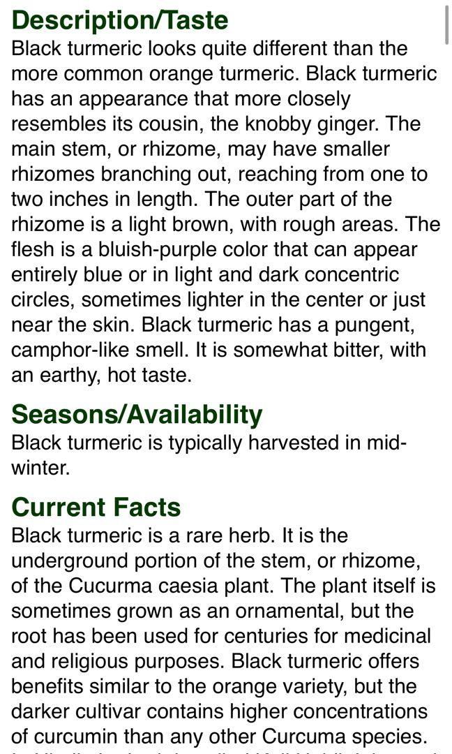 Rare Black Turmeric / Kunyit Hitam / Kali Haldi / Karumanjal, Furniture