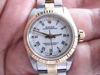 Rolex Ladies Oyster Perpetual 67193 Automatic tag heuer Watch breitling