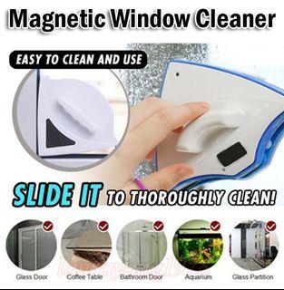 [ Model: XMR-E ] ★Top Seller★ Magnetic Double Faced Window Glass Cleaner★Easy n Safe Cleaning Tool ★Clean Wiper Dust Sands★For Glass thickness 3 - 10 mm★