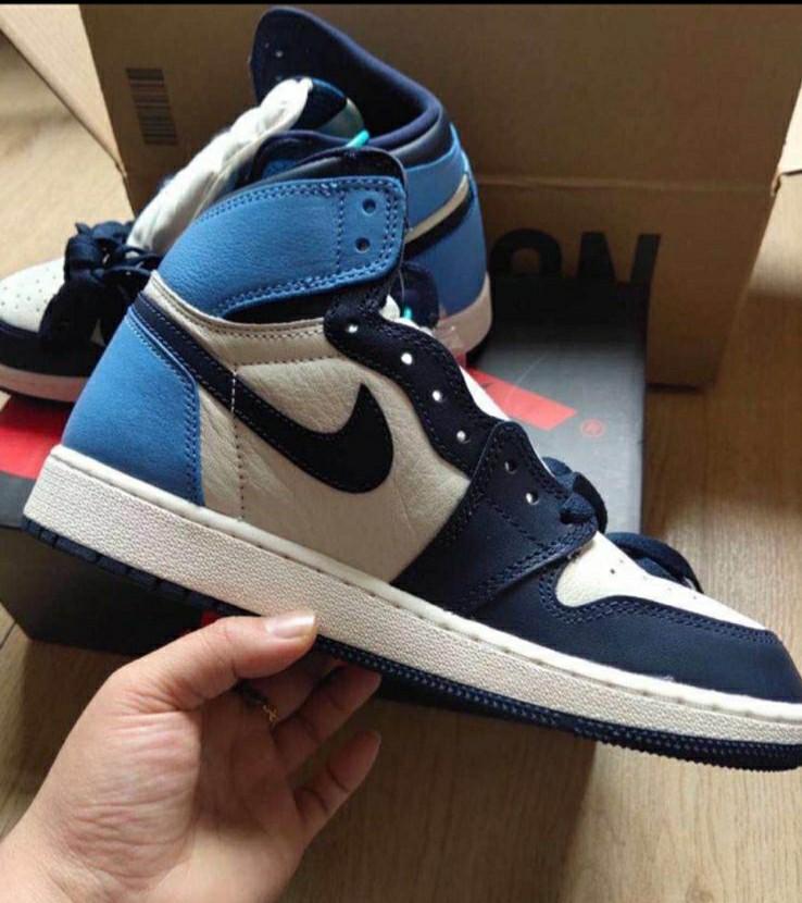 Air Jordan 1 university blue obsidian UNC, Men's Fashion, Footwear,  Sneakers on Carousell