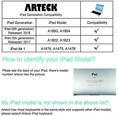 Arteck Hb235 Ipad 9 7 Inch Ipad 6 2018 Ipad 5 2017 Keyboard
