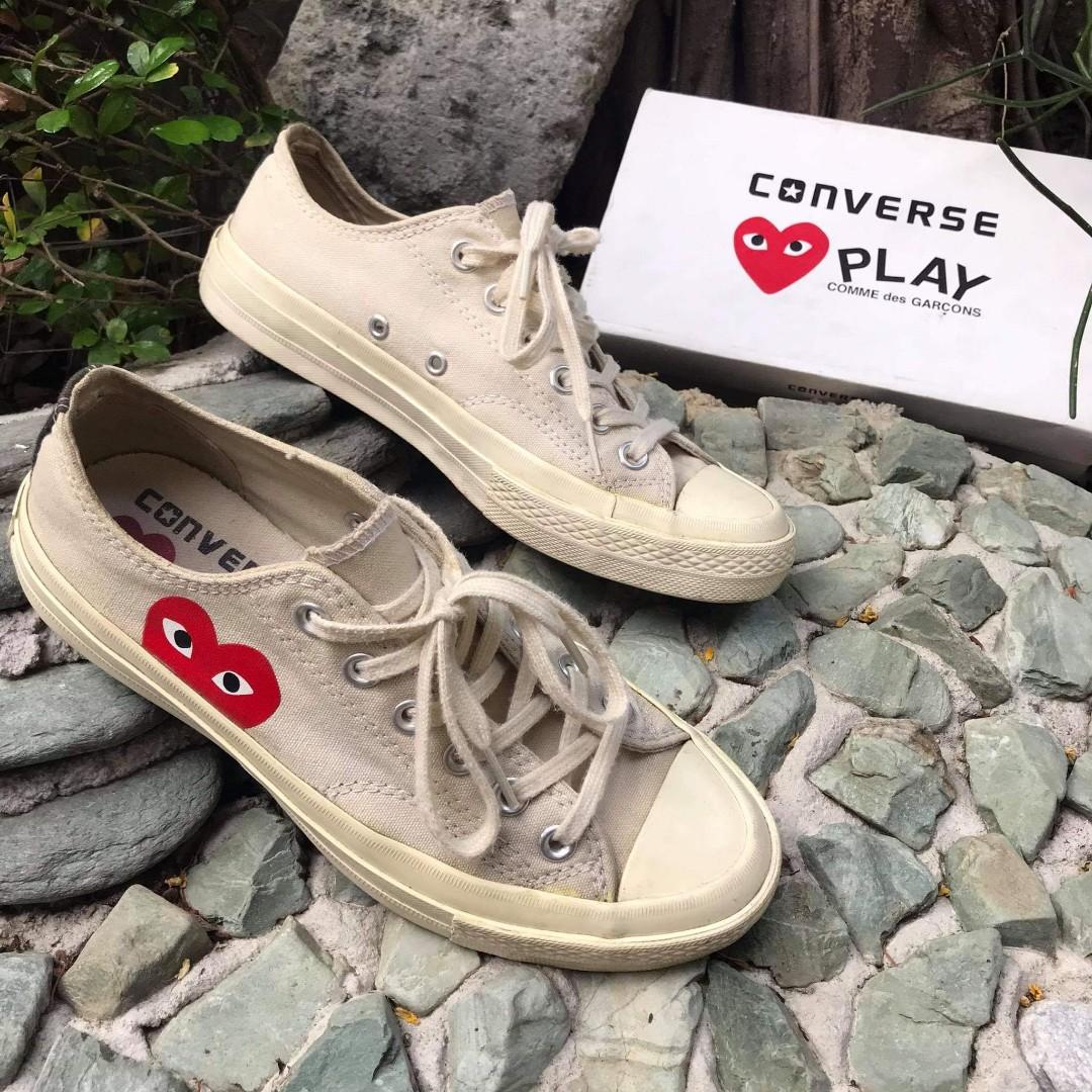 Cdg converse (replica), Men's Fashion, Footwear, Sneakers on Carousell