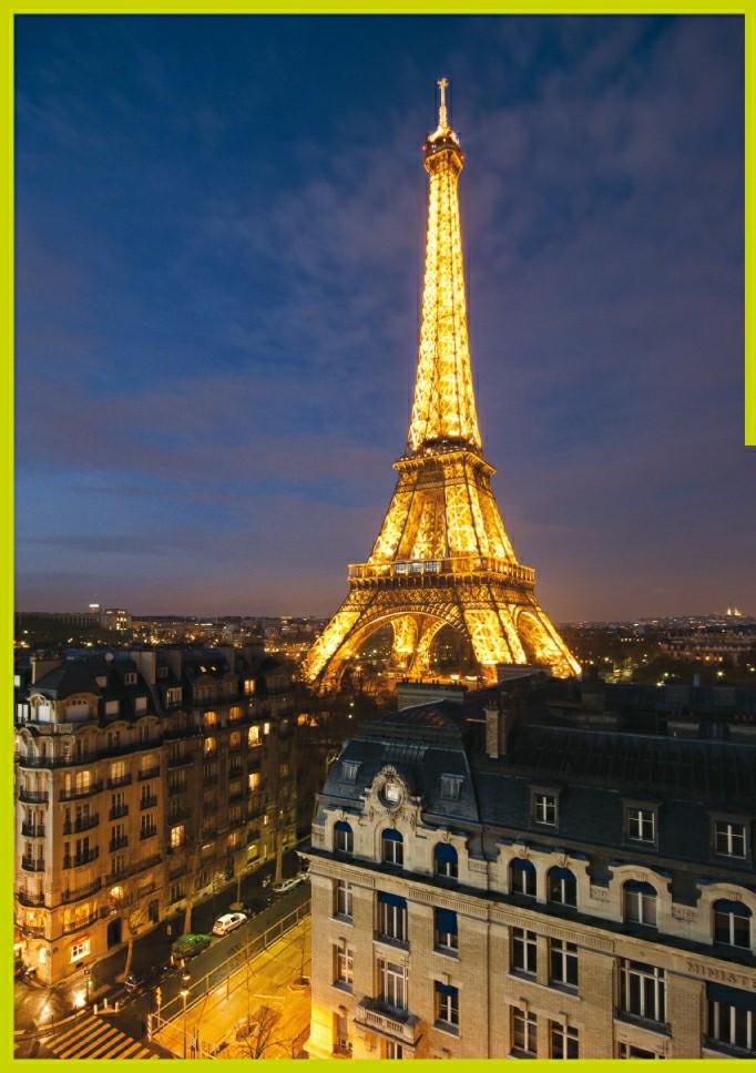 Clementoni 1000pcs puzzle - Eiffel Tower + IKEA frame