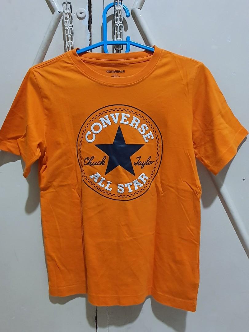 converse t shirt kids orange
