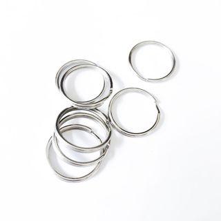 CRAFT SUPPLIES: Silver Keychain Ring