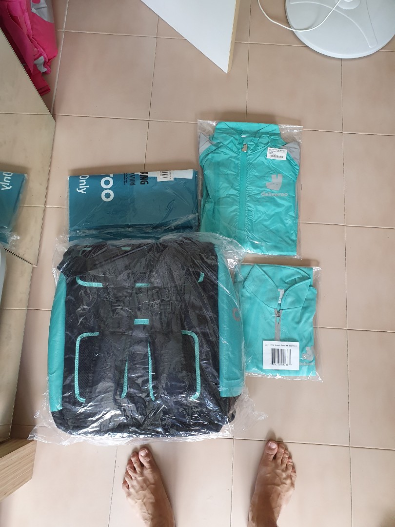 Deliveroo Motorbike Rider Set, Everything Else on Carousell