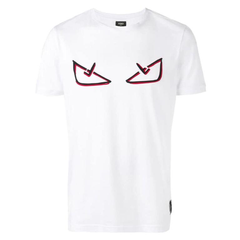 fendi t shirt red eyes