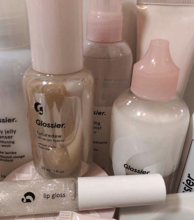 Glossier Pre Order (Category: Face Care) located in Tarlac. Submitted by klossycates (Listing ID 1001579703, Image 3). Description: Free shipping for 3 items and up. See price list: Future dew- 1600 Milky Jelly Cleanser- 700 / 1300 Bubblewrap- 1800 Balm Dotcom- 800 Solution- 1700 Serum- 1850 Invisible Shield- 1700 Milky Oil- 900 Priming Moisturizer- 1600 Zit stick- 980 Face Mist- 1050 Mask- 1600 You- 3400 Boy brow- 1100 Gloss- 980 Cloud Paint- 12