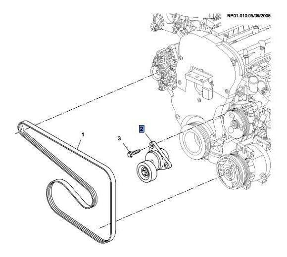 Gm Genuine Belt Tensioner Idler Drive Serpentine Belt For Chevrolet Optra Part Car Parts Accessories Engine And Aircon Parts And Accessories On Carousell