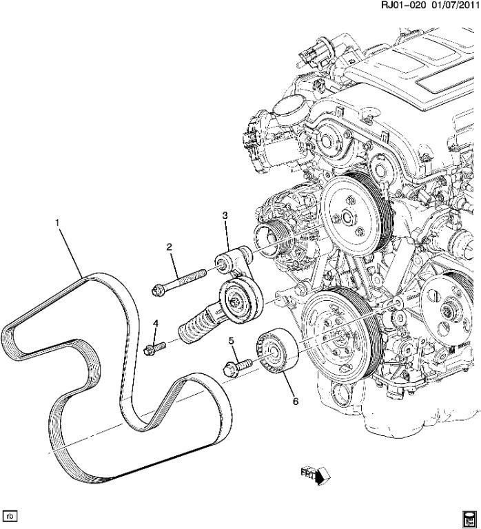 Holden Cruze Belt Diagram