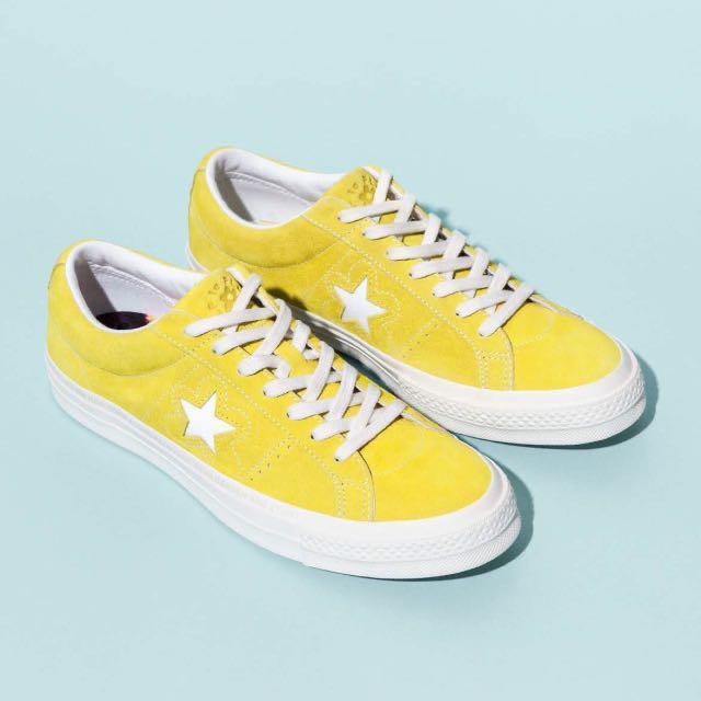 converse x golf wang one star le fleur sulphur shoes