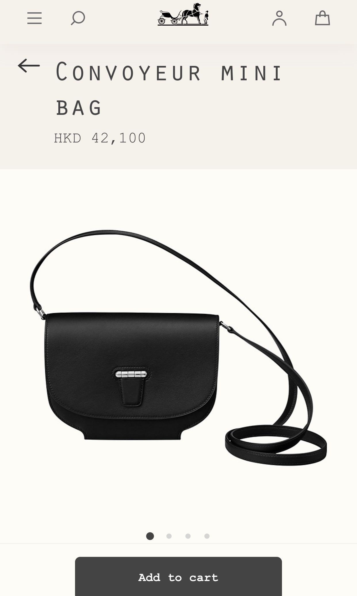 Hermes convoyeur sales mini bag