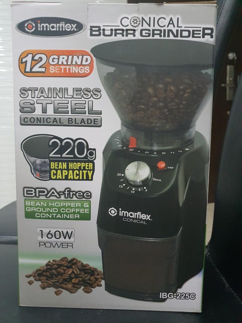 Imarflex conical burr coffee grinder 