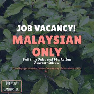 Job Vacancy (Sales and Marketing)