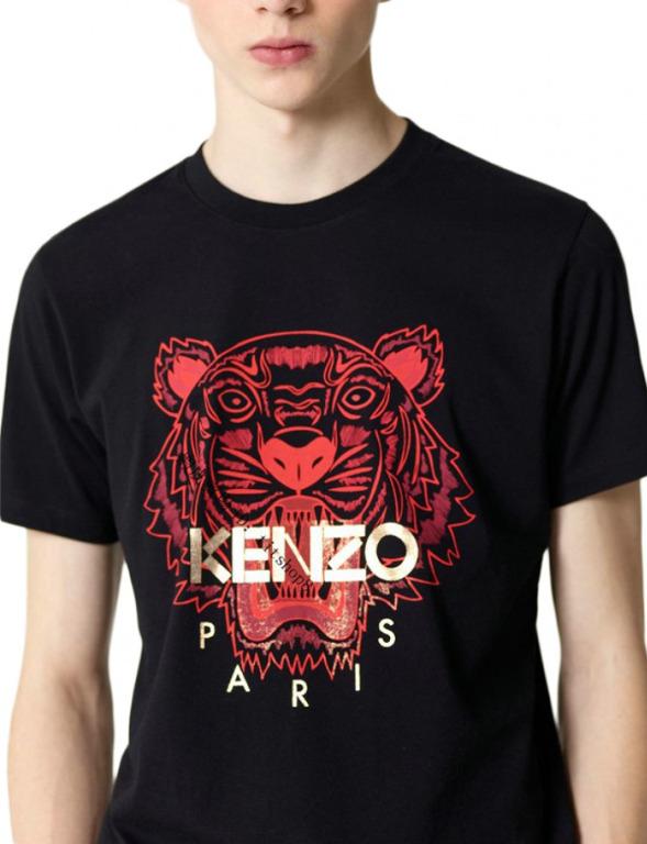 mens red kenzo t shirt