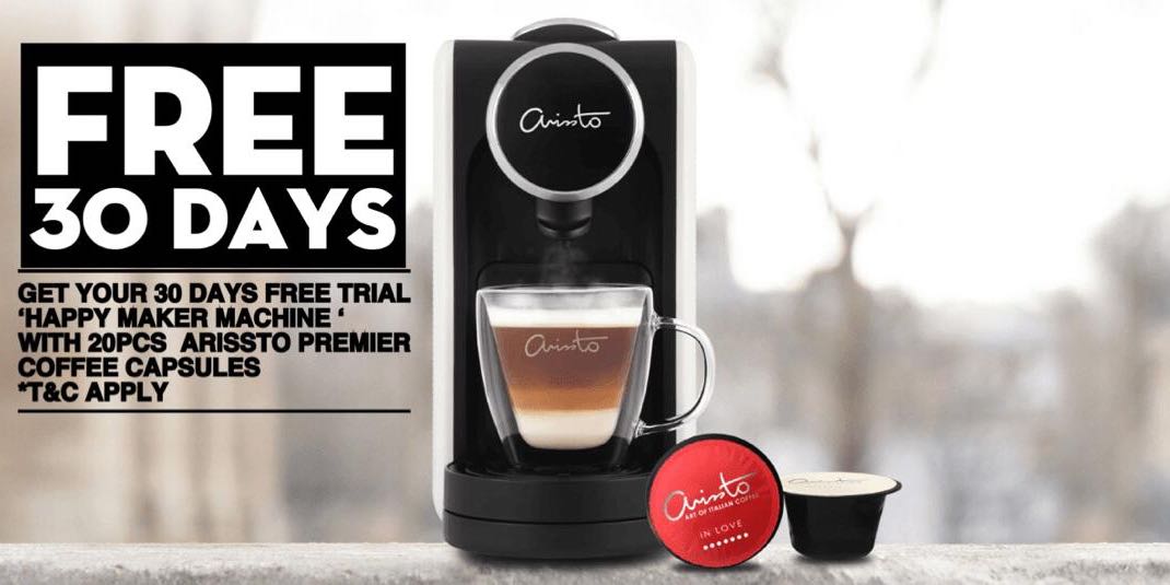 MCO PROMOTION! Premium Coffee Machine RM 1 monthly rental, Food