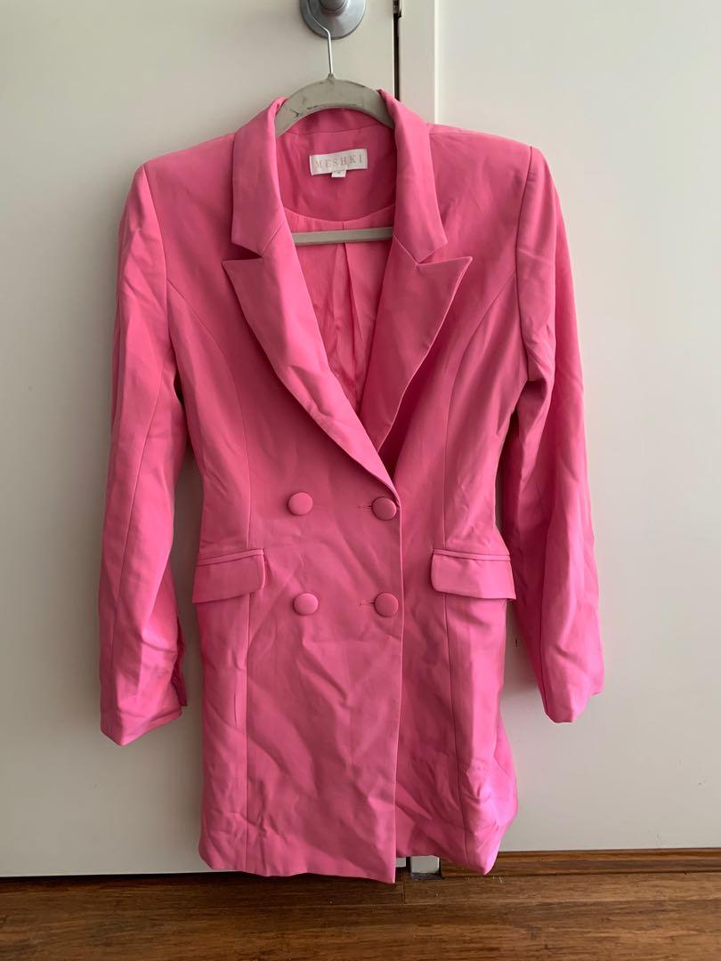 Meshki blazer dress pink includes postage Women s Fashion